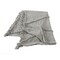 Laddha Home Designs Solid Gray Diamond Tufted Throw Blanket with Fringes 50" x 60"